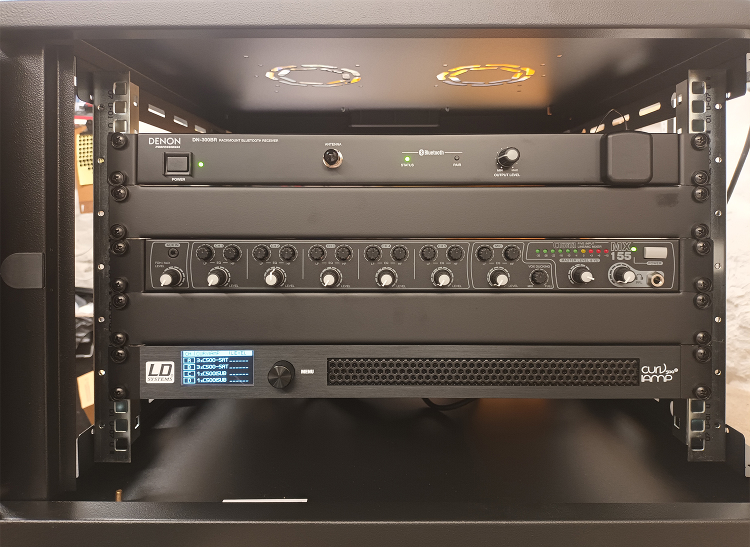 London Dance Studios Audio Equipment Rack